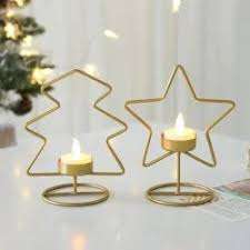 Porte-bougie de table en métal en forme de sapin de Noël, dernier design, pour décoration de maison, mariage ou Noël. - Product Image 3