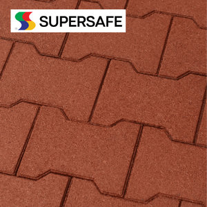 แผ่นปูพื้นยางรีไซเคิล SUPERSAFE ทนทาน กันลื่น ลดเสียงรบกวน รูปทรงกระดูกสุนัข หนา 15 มม.-50 มม. สำหรับคอกม้าและทางเดิน - Product Image 5