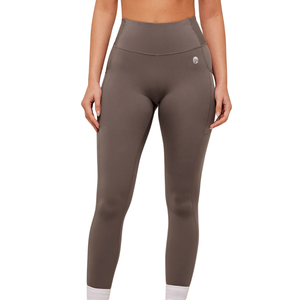 Leggings Deportivos de Cintura Alta con Logotipo Personalizado y Bolsillos para Mujer, Pantalones de Yoga Deportivos Resistentes a las Sentadillas, Ropa Deportiva Ajustada de Spandex - Product Image 1