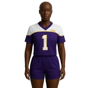 ชุด2ชิ้นสไตล์สตรีทแวร์สไตล์อเมริกันย้อนยุคชุดคลุมสะโพกตาข่ายความยาวปานกลางทรงโอเวอร์ไซส์พิมพ์ลายการถ่ายเทความร้อน - Product Image 2