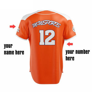 เสื้อเบสบอลลายทางแบบสตรีท ดีไซน์เองได้ ใส่ได้ทั้งชายและหญิง สไตล์ฮิปฮอป ระบายอากาศได้ดี ไซส์ใหญ่พิเศษ ผลิตจากโพลีเอสเตอร์ 100% สีตามสั่ง ไซส์ S-5XL - Product Image 2