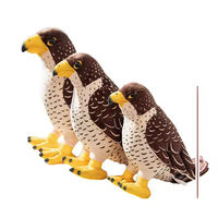 Jouets en peluche personnalisés super mignons en polyester en forme de faucon, d'oiseau et de perroquet, avec rembourrage en coton PP, pour cadeau d'enfant, vente en gros