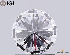 Elegante Obra Maestra, Claridad VVS1, Color D, 11.04 mm, con Certificado IGI, Diamante Cultivado en Laboratorio CVD, Forma Redonda, 5.01 Quilates para Anillo - Product Image 6