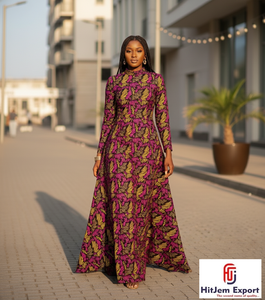 Tissu Wax Africain Premium 100% Coton Ankara en Gros Ghana Nigéria Côte d'Ivoire Textile Wax pour la Production de Vêtements - Product Image 2