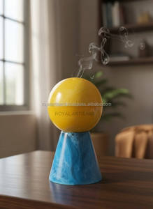 Luxury Resin Bakhoor Burner Yellow Sandalwood Aroma Diffuser Handmade Eco-Friendly Ramadan <b>Eid</b> <b>Gift</b> - Product Image 2