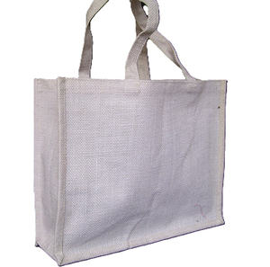 Sacs de shopping de luxe en jute personnalisables Lowellcraft JSB03013 avec logo et option d'une couleur - Product Image 3