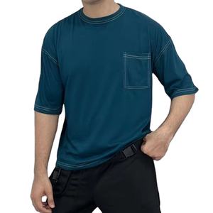 OBM Boxy coupe ample Streetwear T-Shirt 100% coton qualité supérieure point de contraste surdimensionné goutte épaule disponible toutes les couleurs - Product Image 1