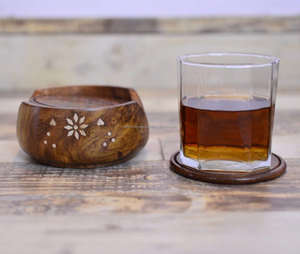 Wholesale Good Quality Wood <b>Drink</b> <b>coaster</b> Tea Coffee Beer Cup <b>coaster</b> Hot Seller Wooden Tea <b>Coaster</b> - Product Image 4