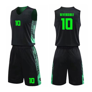 ชุดเสื้อบาสเก็ตบอลและกางเกงขาสั้นผู้ชายแบบกำหนดเอง โพลีเอสเตอร์ 100% ระบายอากาศได้ดี ไซส์พลัส ดีไซน์เฉพาะตัว ราคาขายส่ง - Product Image 4