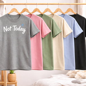 เสื้อยืดพิมพ์ลายคำคมตลกแบบกำหนดเอง ไม่ใช่วันนี้ เสื้อยืดกราฟิก ยูนิเซ็กซ์ ผ้าฝ้าย แขนสั้น สไตล์ลำลอง รับผลิตตามสั่ง ขายส่ง - Product Image 3