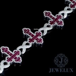 New Arrival Moissanite Tennis Bracelet Iced Out Hip Hop Jewelry <b>for</b> <b>Men</b> Women Custom Length Gold Plated <b>Silver</b> Chain Wholesale - Product Image 3