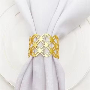 Elegante Anillo de Servilleta Metálico para Decoración de Banquetes, Arreglos de Mesa de Boda y Presentaciones de Eventos - Product Image 3