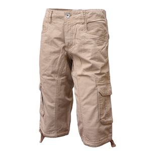 Logo personnalisé Short Cargo Actif pour Hommes 100% Coton Sergé Motif Solide Teint Uni Pantalon Chino Décontracté Taille Élastique Séchage Rapide - Product Image 1