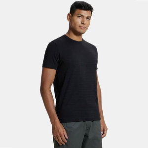 T-shirt à col rond en coton Supima super peigné pour homme, ultra léger, en laine mérinos - Product Image 2