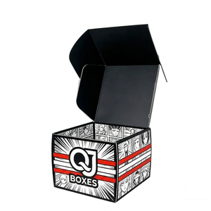 Boîtes QJ personnalisées écologiques en carton ondulé avec fermeture magnétique en mousse, taille et design personnalisables pour l'emballage de chapeaux de luxe - Product Image 1