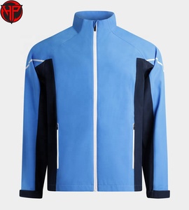 Chaqueta Impermeable Ligera con Cierre para Hombre, Cuello Alto, Deportiva, Cortavientos, de Secado Rápido, Transpirable, Informal - Product Image 1