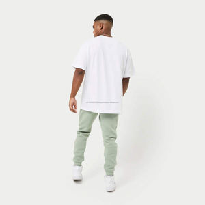 T-shirt classique surdimensionné pour homme 100% coton Anti-boulochage Tissu doux confortable Design minimal Col côtelé - Product Image 2