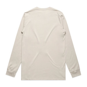 Premium 100% Combed Cotton Full Sleeve Shirt <b>White</b> <b>Tee</b> Anti-Shrink Thick Knit Relaxed Fit Jersey Blank Design Full Sleeve Shirt - Product Image 6
