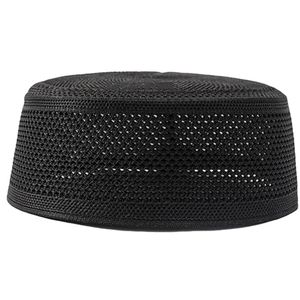 Gorros de Oración Musulmanes para Hombre, Gorros Tejidos Suaves y Cómodos, Gorro de Malla, Turbante Redondo Indio, Gorro de Oración Kufi, Kufi de Algodón Tejido - Product Image 1