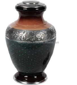 Urne noire Vient de lancer Urne de cendres humaines pour urnes de crémation en métal pour animaux de compagnie pour cendres et restes mortels | Urne pour cendres humaines | Ashe - Product Image 5