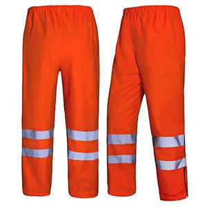 Wholesale Safety Equipment's Fluorescent Yellow <b>Work</b> Pants Hi Vis Reflective Heavy Duty <b>Cargo</b> Pants Supplier OEM Service - Product Image 4