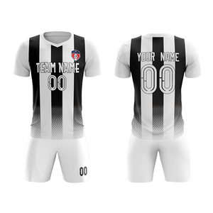 Vente en gros d'usine, ensemble de tenues de football de haute qualité, uniformes de football imprimés en sérigraphie, maillots personnalisés, 100% polyester - Product Image 1