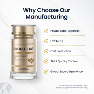 Private Label Iron Capsules Women Dietary <b>Supplement</b> with Added Nutrients - Product Image 4