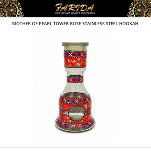 ฮุคก้า Farida รุ่น Mother Pearl Tower Rose สุดหรู ดีไซน์สะดุดตา คุณภาพดี ขายดี ฮุคก้าสแตนเลสทรงตรง - Product Image 4