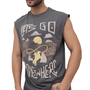 เสื้อยืดแขนกุดผู้ชาย พรีเมี่ยม ลำลอง สปอร์ต ระบายอากาศได้ดี เนื้อผ้านุ่ม น้ำหนักเบา สวมใส่สบาย เหมาะสำหรับออกกำลังกายที่ยิม - Product Image 3