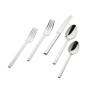 Ensemble de couverts modernes en acier inoxydable de haute qualité, finition miroir, cuillère, couteau, fourchette, pour mariage, restaurant, fête, à bas prix - Product Image 1