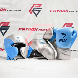 Nouveau Kit de Boxe Sparring Bleu Argenté 2026 – Dernière Conception, Logo Personnalisé OEM, Gants de Boxe Professionnels, Équipement de Protection Tête et Entrejambe - Product Image 1