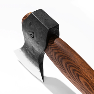 Cortador de Pizza Mini Tipo Hacha, Grado Industrial, 9 Filos de Corte, Acero al Carbono, Mango de Madera de Fresno, Regalo Perfecto para Padres, Ideal para Bricolaje y Supervivencia - Product Image 4