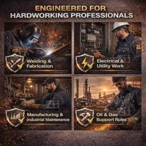 Camisa de Trabajo de Manga Corta con Bloques de Color, 100% Algodón, NFPA 2112 FR, Resistente al Calor 300C-500C, con Paquete de Respirador, Venta al Por Mayor - Product Image 2