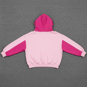 Nouveau design 2026 – Sweat à capuche en molleton de coton pour femme, couleur rose clair, motif uni, coupe décontractée, pour l'hiver - Product Image 6