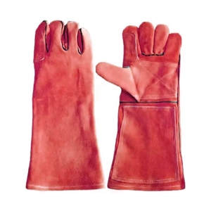 Gants en cuir de vachette haute performance avec paume fendue, protection industrielle des mains et des bras pour soudeurs - Product Image 5