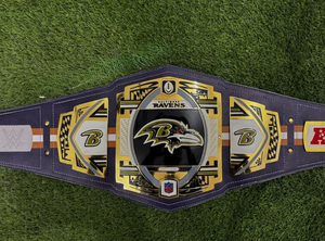 Cinturón de Campeonato de los Baltimore Ravens, Talla Adulto, Aleación de Zinc, 2mm 4mm, Cintura Alta, Cómodo, Duradero, Unisex - Product Image 1
