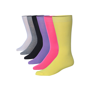 Calzini sportivi casual da uomo, 6 paia, con motivo colorato Rainbow Harmony - Product Image 1