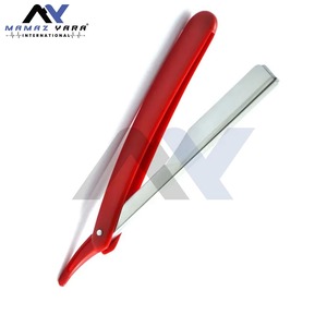 Navaja de Barbero Profesional Premium de Acero Inoxidable con Mango Ergonómico de Plástico Duradero y Bloqueo Deslizante para Afeitado de Borde Recto - Product Image 6