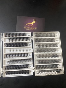 พัดขนตาสำเร็จรูปแบบทำมือ ฐานแหลม ก้านสั้น ก้านยาว แบบแคบ 1000 พัด สำหรับต่อขนตา - Product Image 3