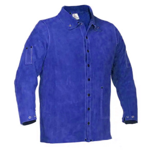 ผ้ากันเปื้อนหนังวัวแท้คุณภาพสูงสำหรับงานอุตสาหกรรม ป้องกันความร้อนและประกายไฟ ป้องกันร่างกาย - Product Image 6