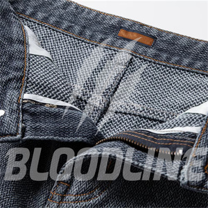 Shorts Bermuda en Coton Uni pour Homme, Taille Haute, Fermeture Boutonnée, Style Denim Délavé Décontracté, Tissu Respirant - Product Image 4