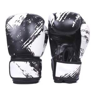Gants de boxe à lacets en cuir véritable de haute qualité, très demandés - Product Image 1