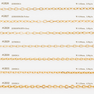 Collar de Cadena de Oro Sólido de 18K, 14K y 10K, Diseño Japonés de Moda, Nakagawa Corporation P10 (N), Fabricante Original Japonés - Product Image 5