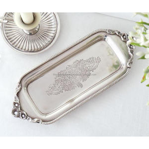 Bandeja de Panadería de Acero Inoxidable, Rectangular, para Servir Pasteles y Cupcakes, Decorativa, para Cafeterías, Hoteles y Mesas - Product Image 3