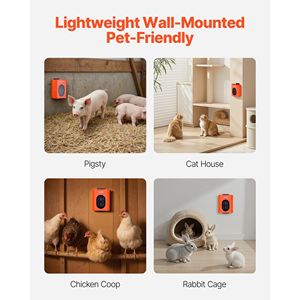 เครื่องทำความร้อนแบบพกพาสำหรับบ้านสุนัข 800 วัตต์ พร้อมระบบป้องกันความร้อนเกิน ปรับอุณหภูมิได้ และตั้งเวลาทำงานได้ 24 ชั่วโมง เพื่อความอบอุ่นของสัตว์เลี้ยง - Product Image 6