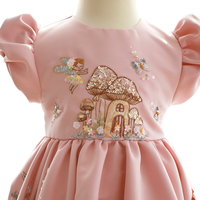 Sophistiqué 100% fait à la main perlé taffetas robe de fée nouvelle Collection Design Unique robe en couches silhouette-Bloom Handcraft