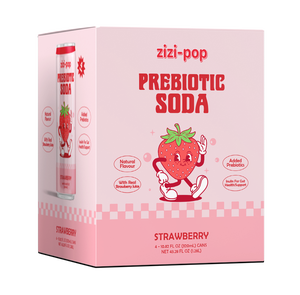Refresco Prebiótico Zizi-Pop Sabor Fresa 320ml Lata Sin Azúcar - Product Image 2