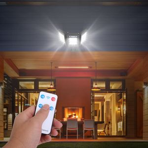 Lampada Solare da Parete con 33 LED COB, Impermeabile IP45, Controllo Remoto Wireless, Sensore di Movimento PIR per Illuminazione Esterna del Garage - Product Image 6