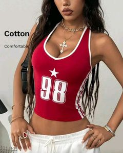 Camiseta Deportiva sin Mangas para Mujer, Estilo Fútbol Americano, Corte Ajustado, con Número Estampado, Venta al Por Mayor - Product Image 2