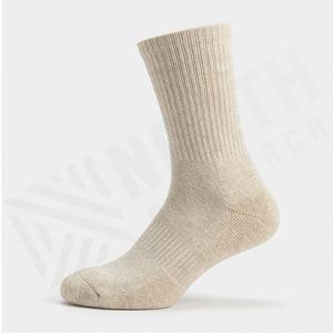 Merino <b>Wool</b> <b>Socks</b> Men Cushioned Mid Calf Moisture Wicking Hiking Outdoor Activities Breathable Warm Thermal Fit Customized Color - Product Image 3